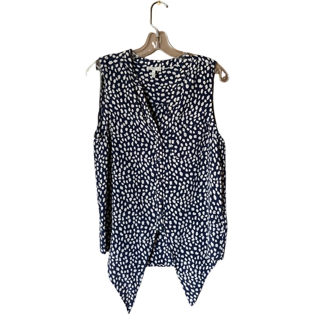 Sleeveless blouse 100% silk